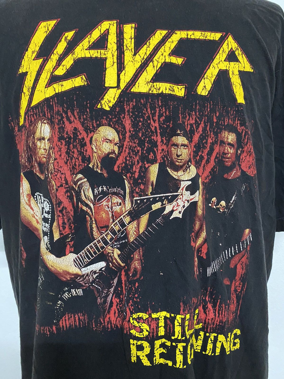 Band Tees × Slayer × Vintage vintage 90s slayer tee Size US XXL / EU 58 / 5 - 5 Thumbnail