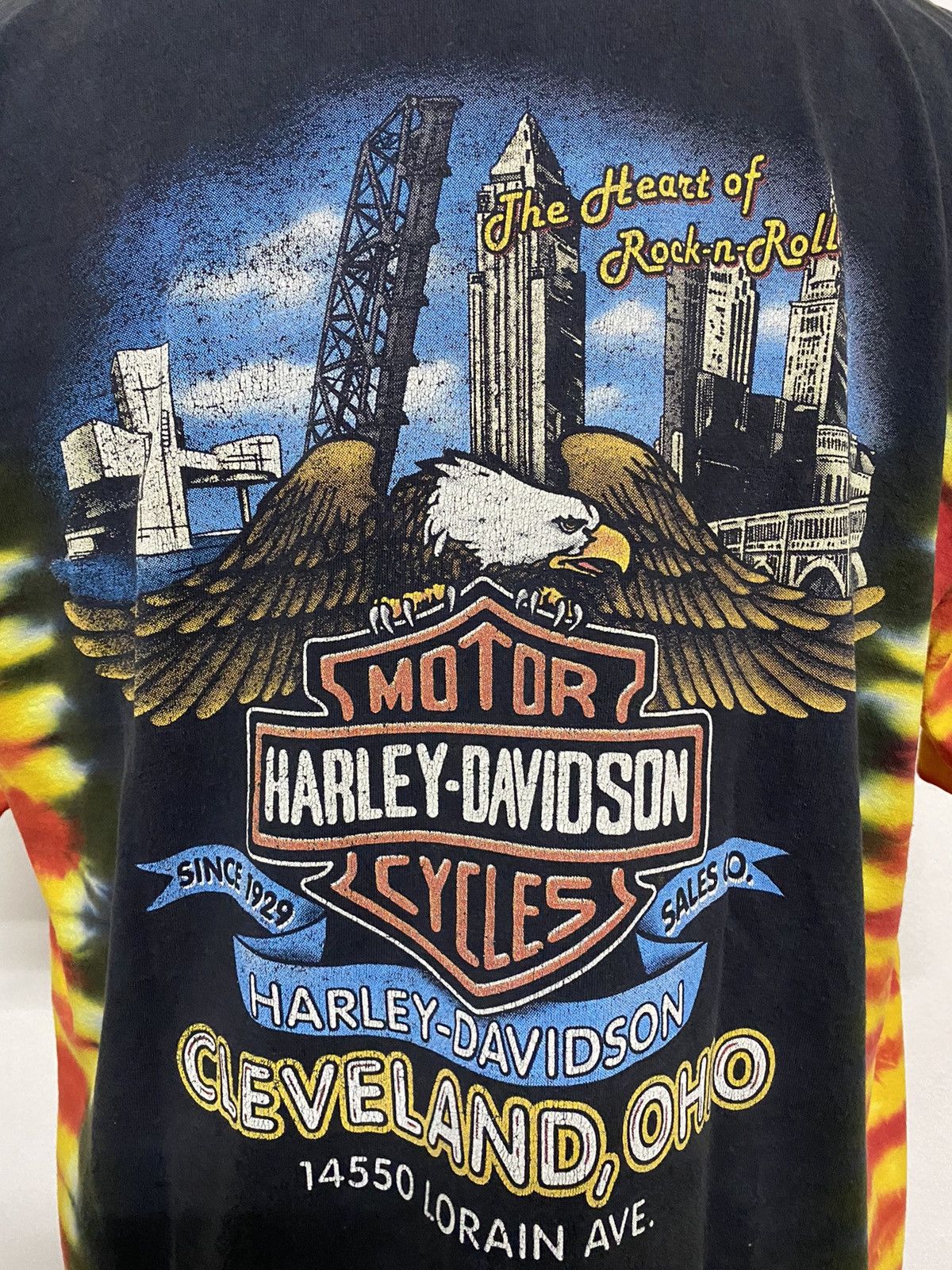 Harley Davidson × Vintage vintage harley davidson fire orange tie dye tee Size US L / EU 52-54 / 3 - 6 Thumbnail