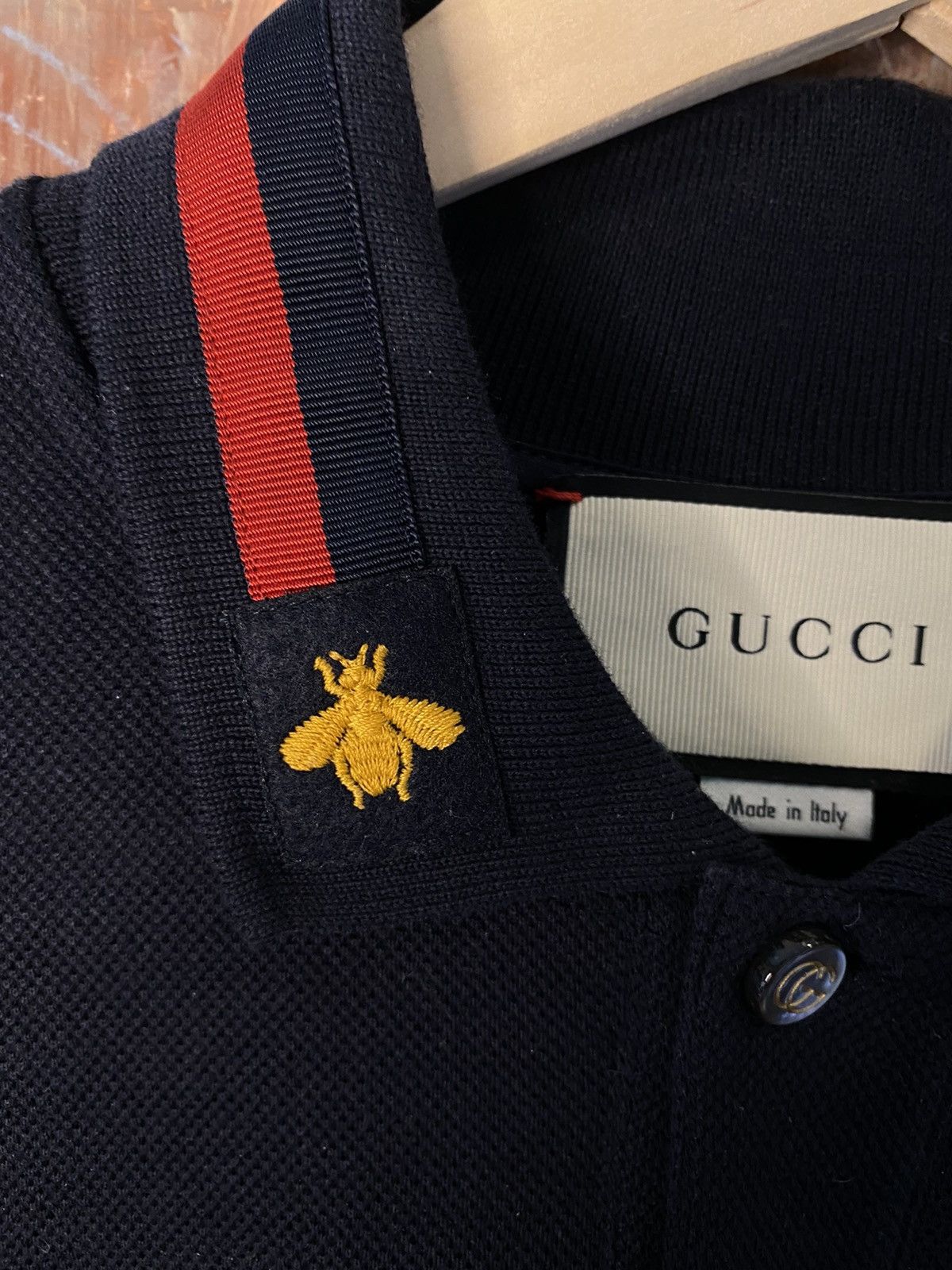 Gucci 🐝 Gucci • Bee Web Detail Polo 🐝 Size US XS / EU 42 / 0 - 1 Thumbnail