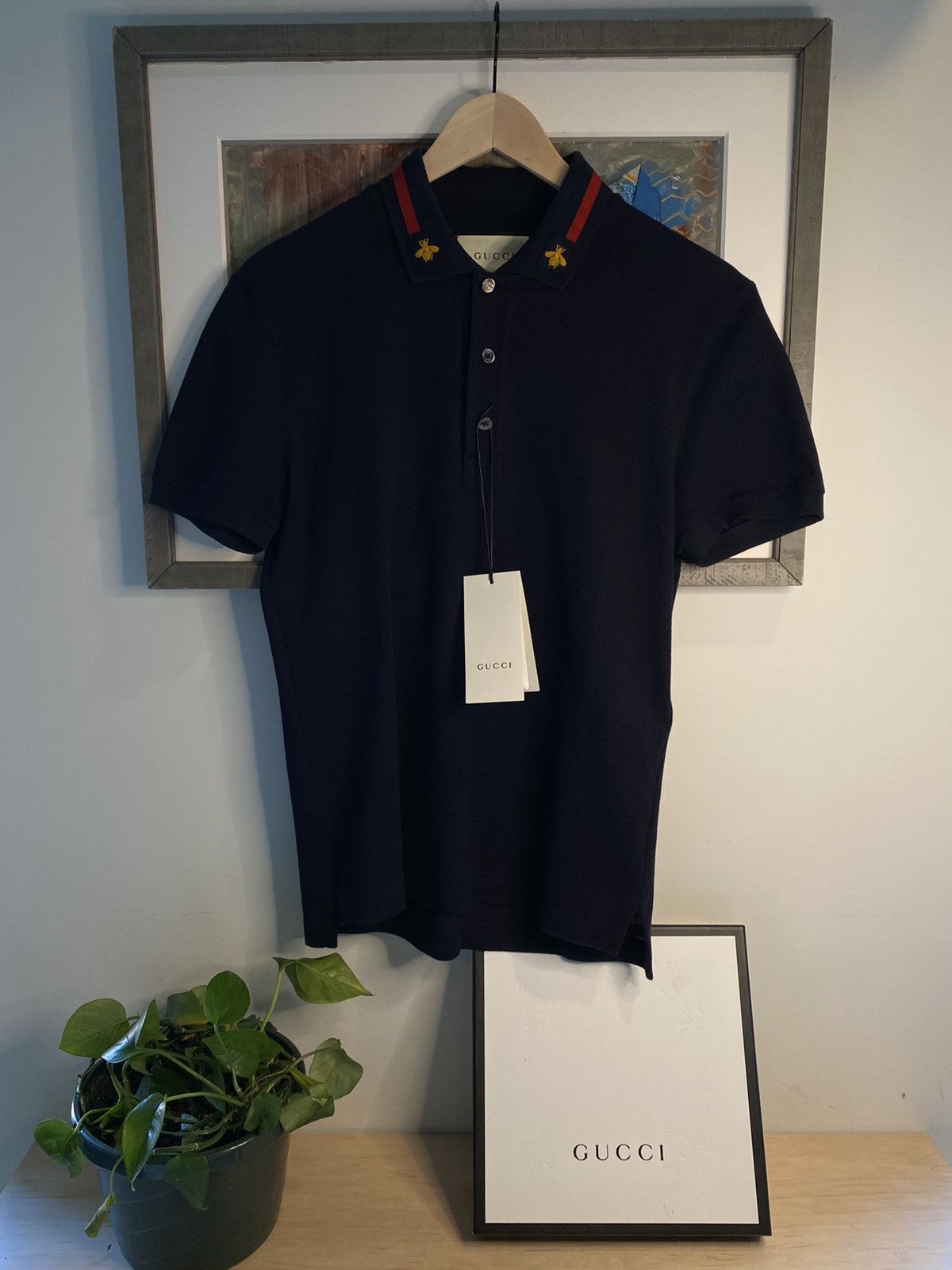 Gucci 🐝 Gucci • Bee Web Detail Polo 🐝 Size US XS / EU 42 / 0 - 17 Thumbnail