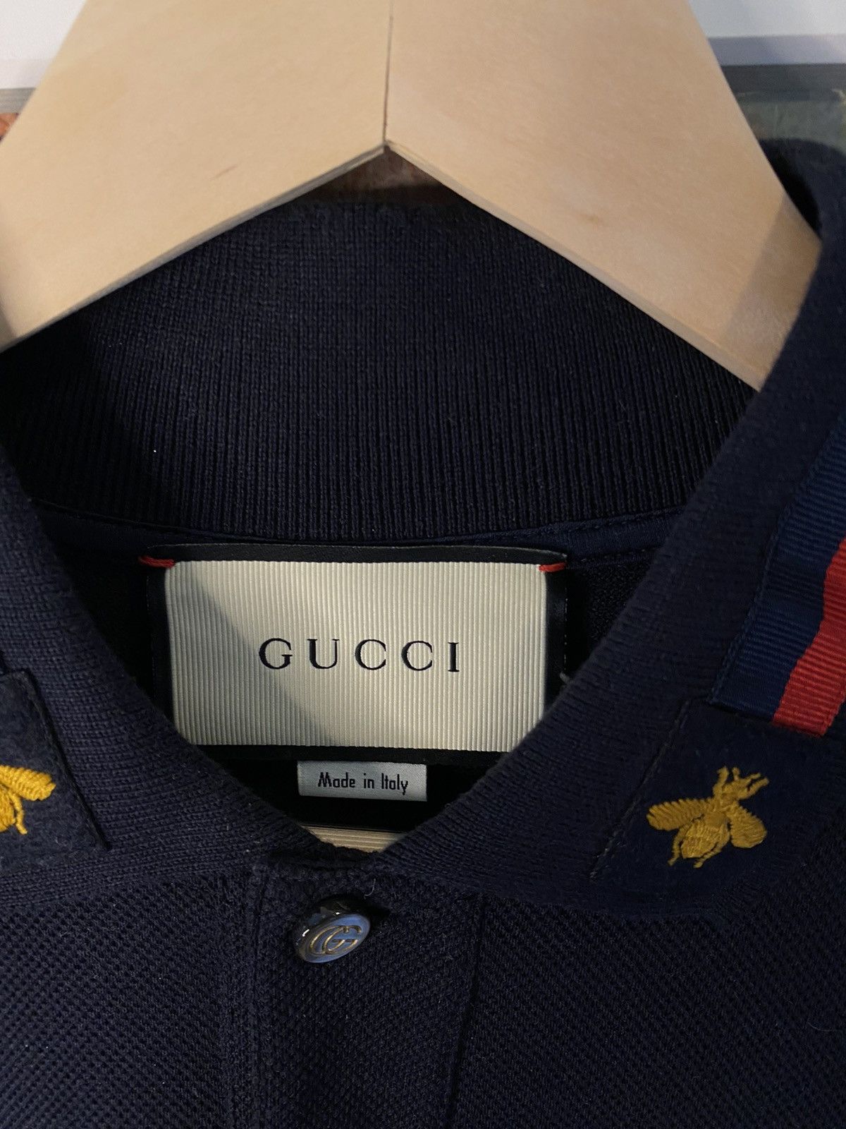 Gucci 🐝 Gucci • Bee Web Detail Polo 🐝 Size US XS / EU 42 / 0 - 3 Thumbnail