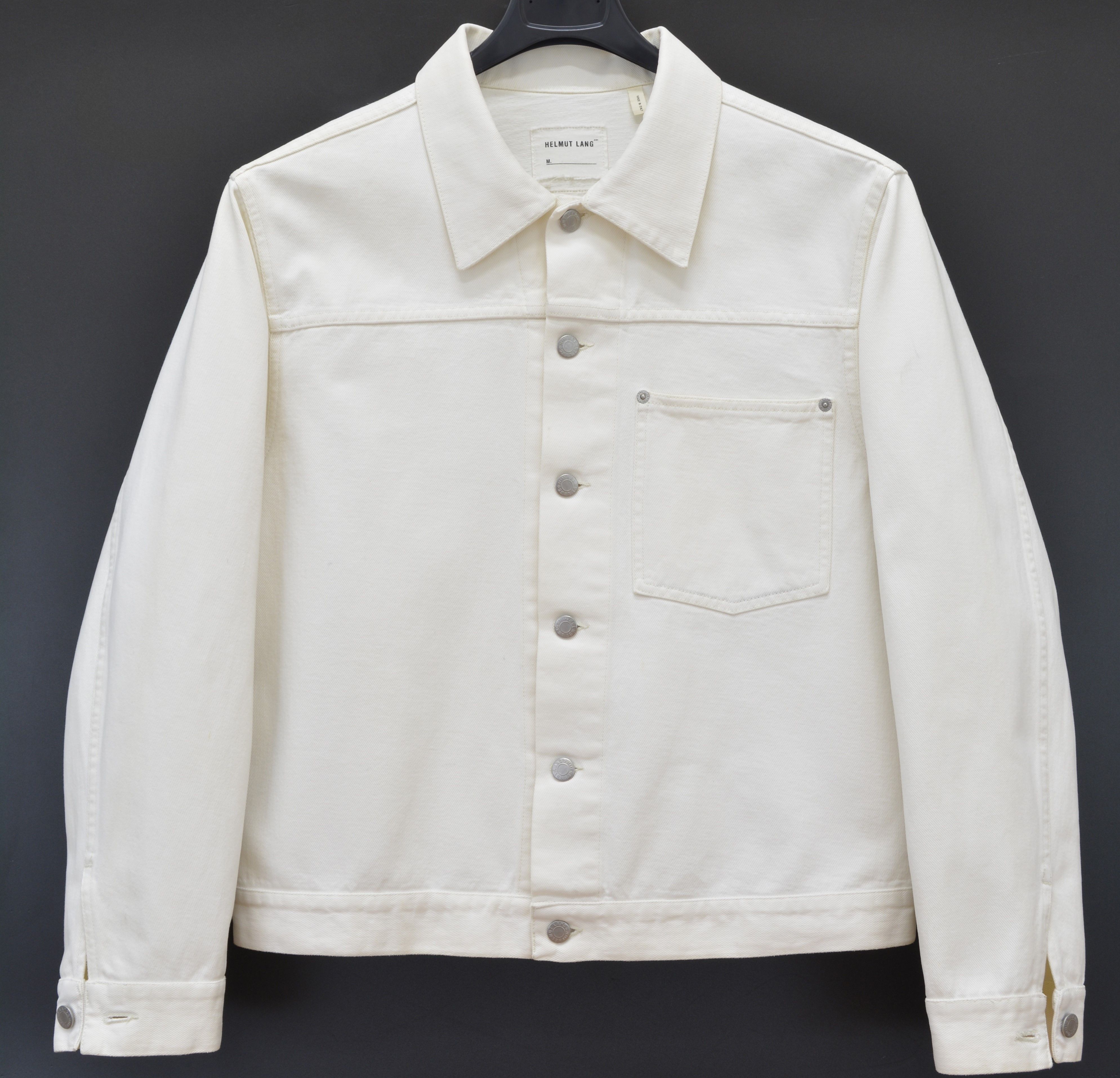 Helmut Lang Helmut Lang vintage white denim one pocket jacket