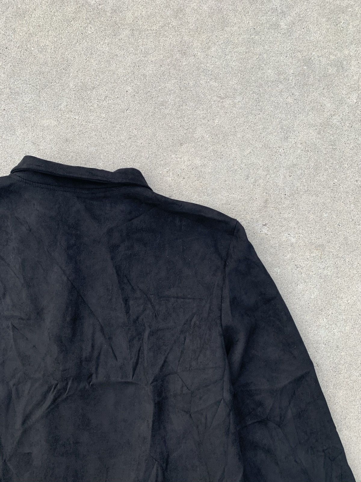 Vintage Vintage Streetwear Midnight Black Suede Cropped Jacket Size US M / EU 48-50 / 2 - 10 Thumbnail