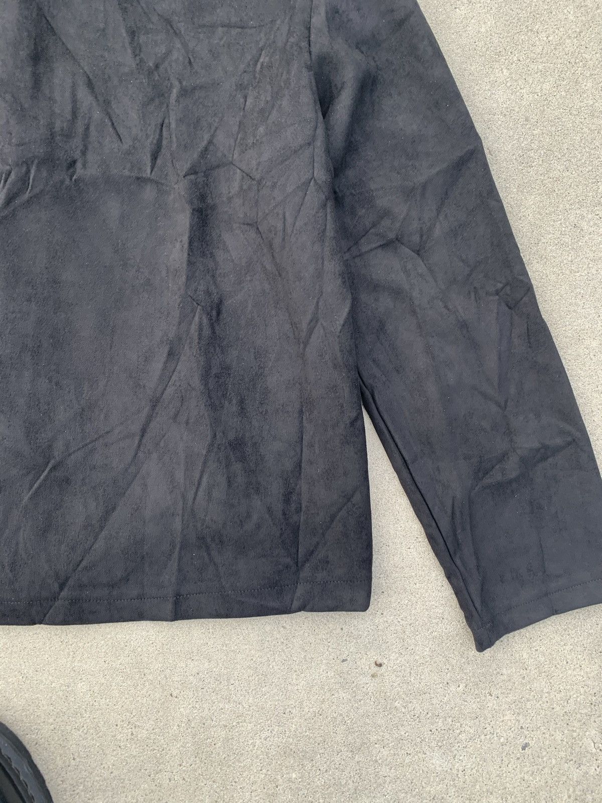 Vintage Vintage Streetwear Midnight Black Suede Cropped Jacket Size US M / EU 48-50 / 2 - 8 Thumbnail