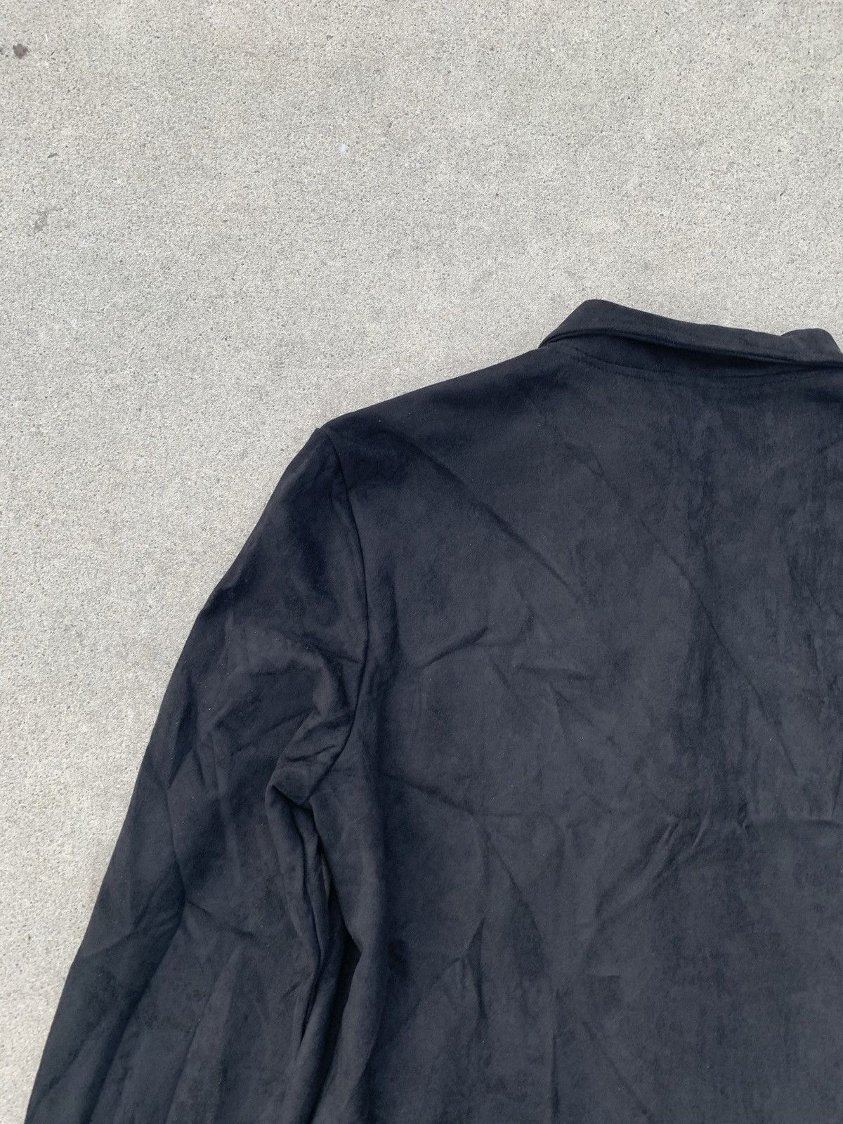 Vintage Vintage Streetwear Midnight Black Suede Cropped Jacket Size US M / EU 48-50 / 2 - 9 Thumbnail