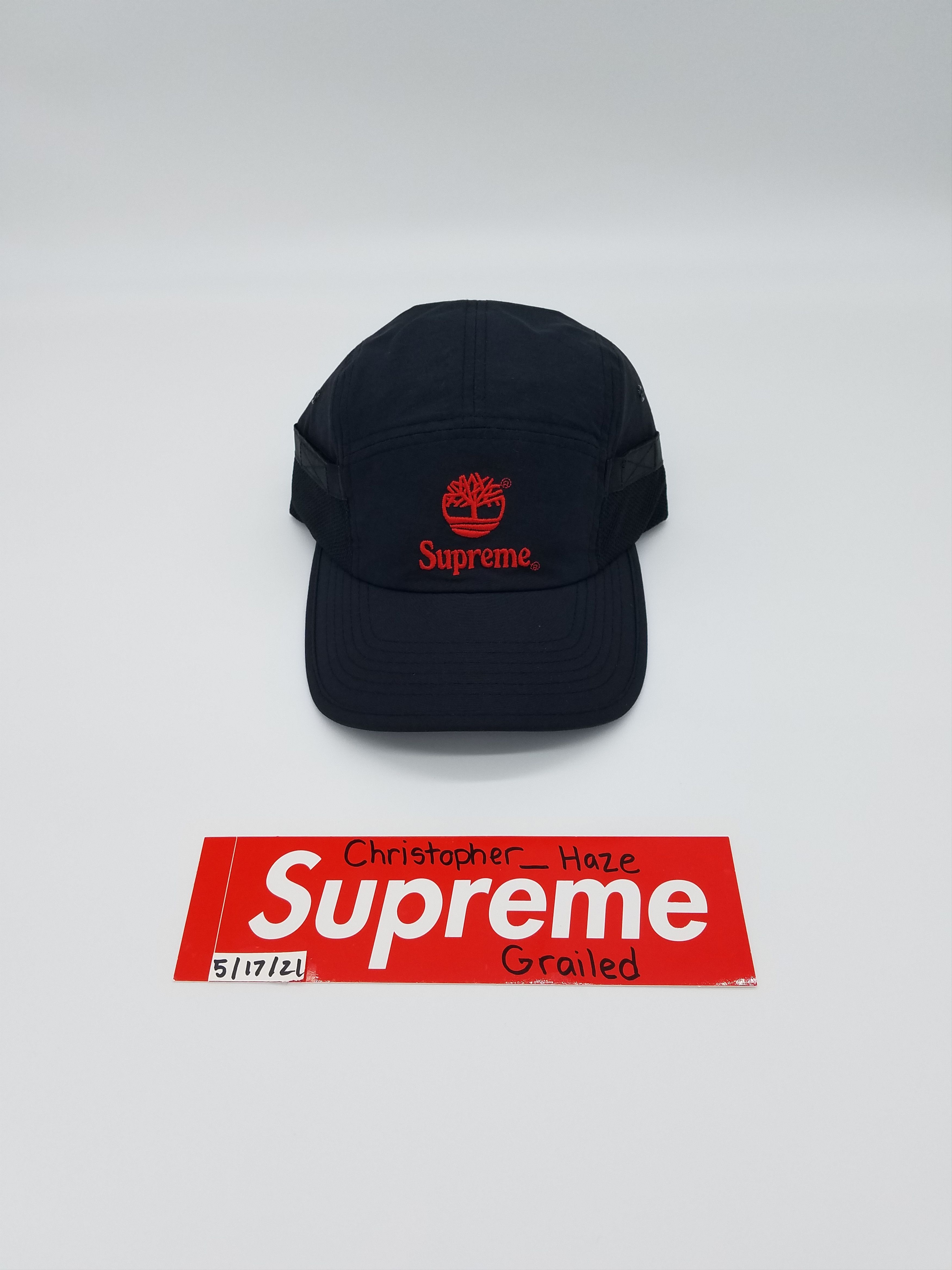 Supreme Supreme x Timberland Camp Cap Black SS21 | Grailed