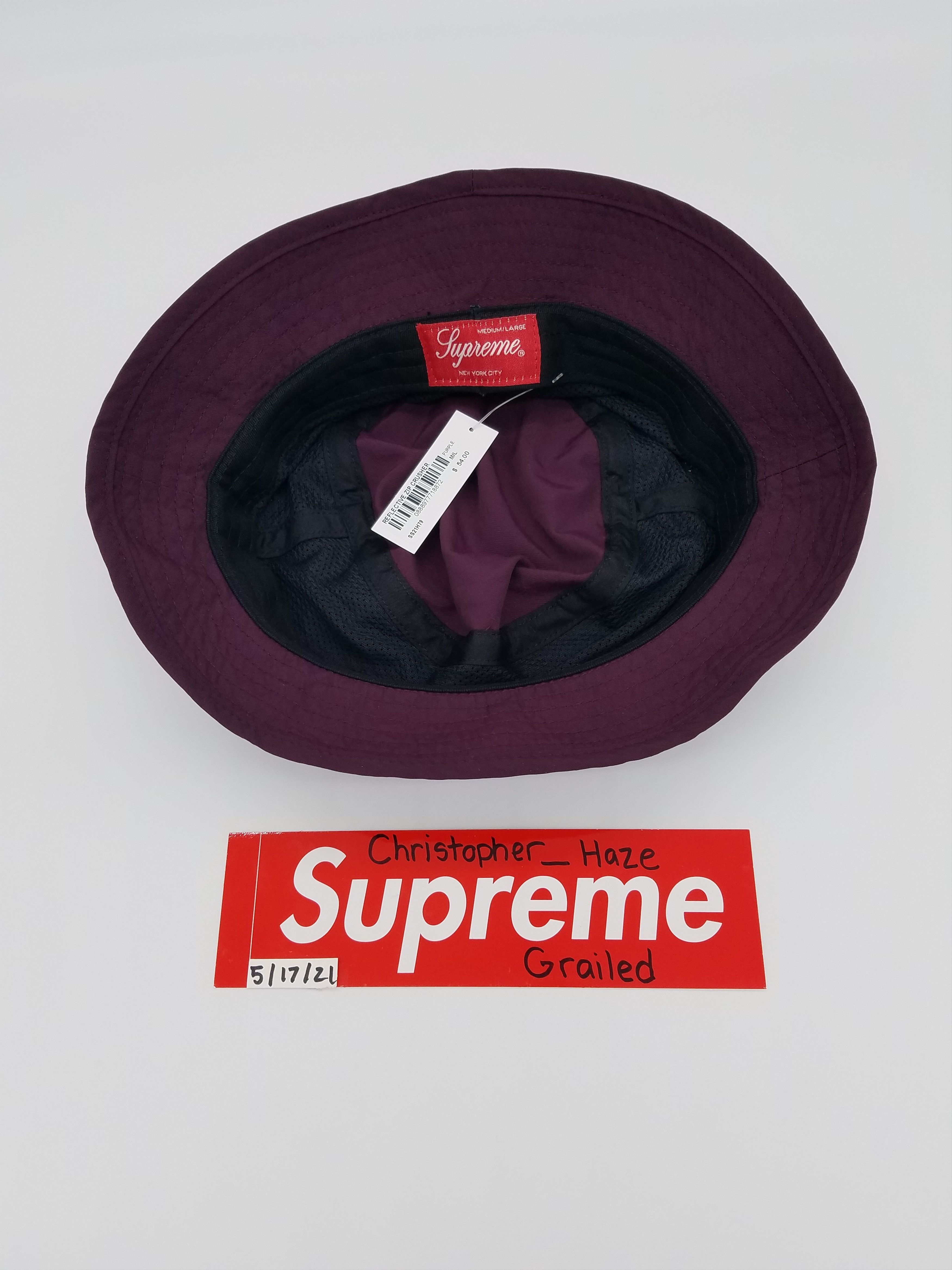 【超美品】Supreme Reflective Zip Crusher バケハ Supreme - シュプリーム Reflective Zip Crusher M/Lの通販 by