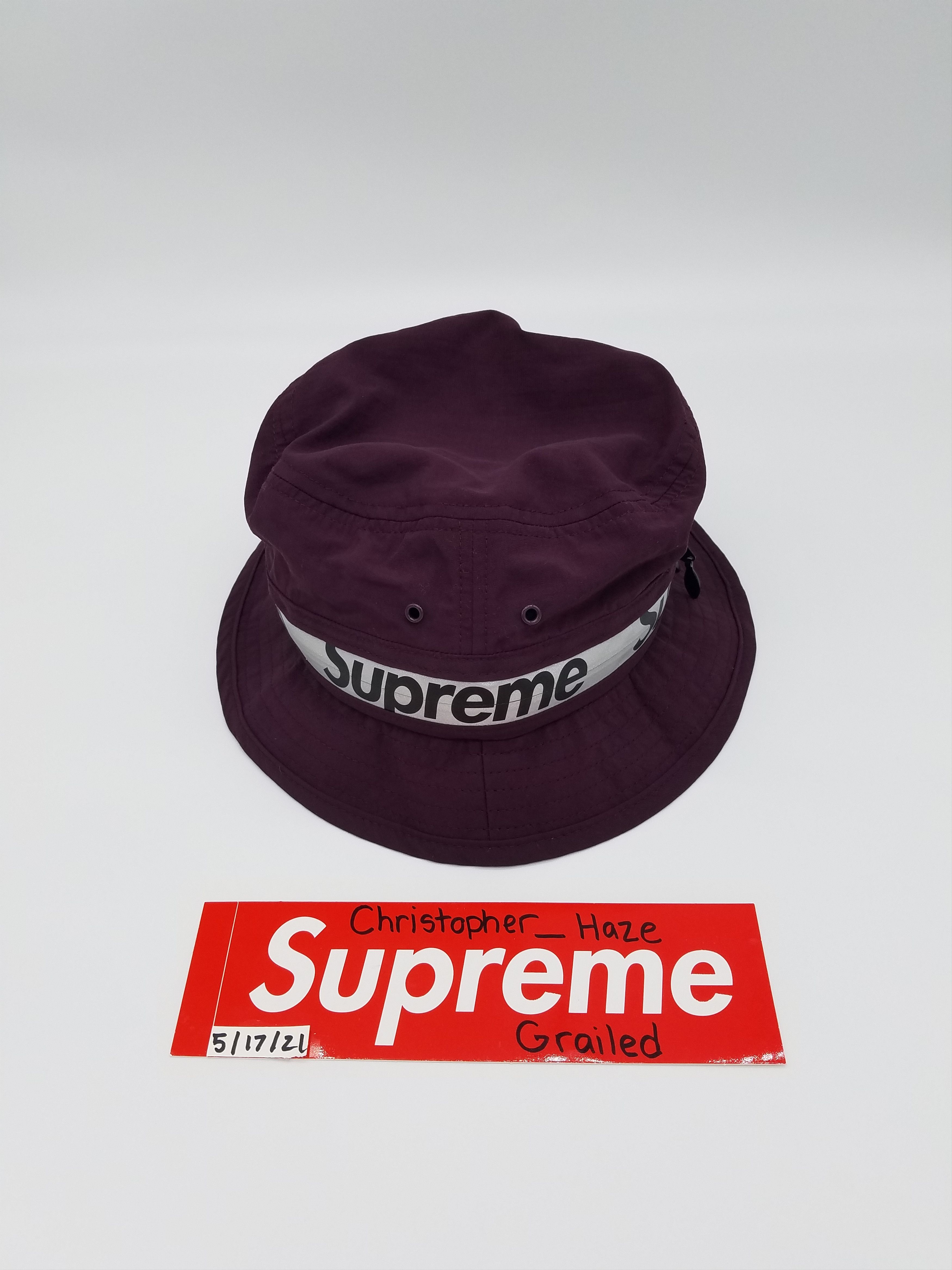Supreme Supreme Reflective Zip Crusher M/L Purple SS21 | Grailed