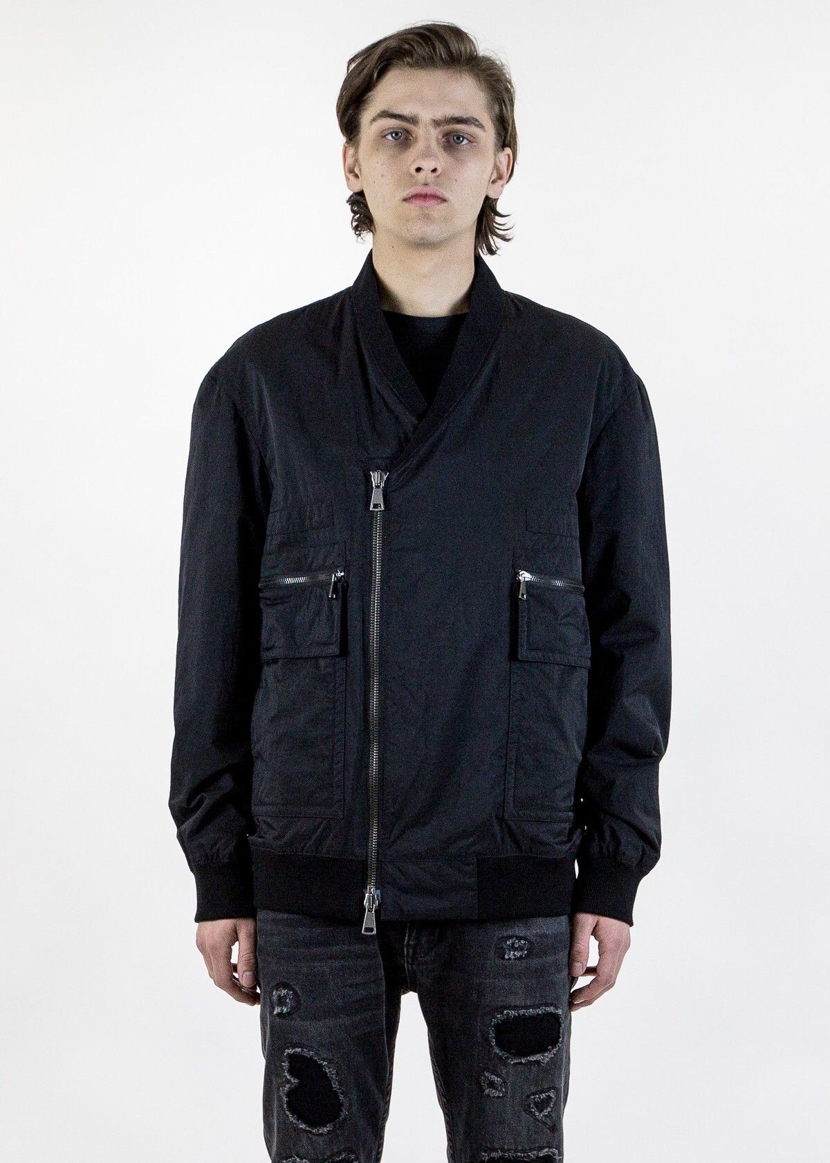 Helmut Lang Kimono Style Bomber Jacket With Shoulder Straps Size US M / EU 48-50 / 2 - 1 Thumbnail