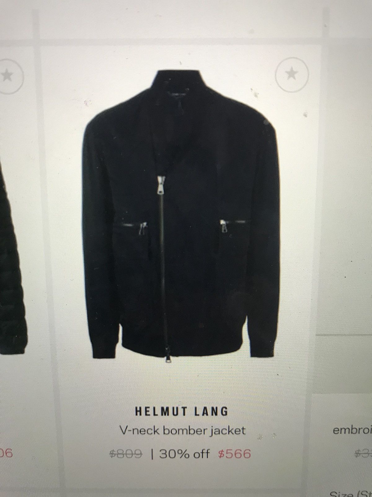 Helmut Lang Kimono Style Bomber Jacket With Shoulder Straps Size US M / EU 48-50 / 2 - 9 Thumbnail