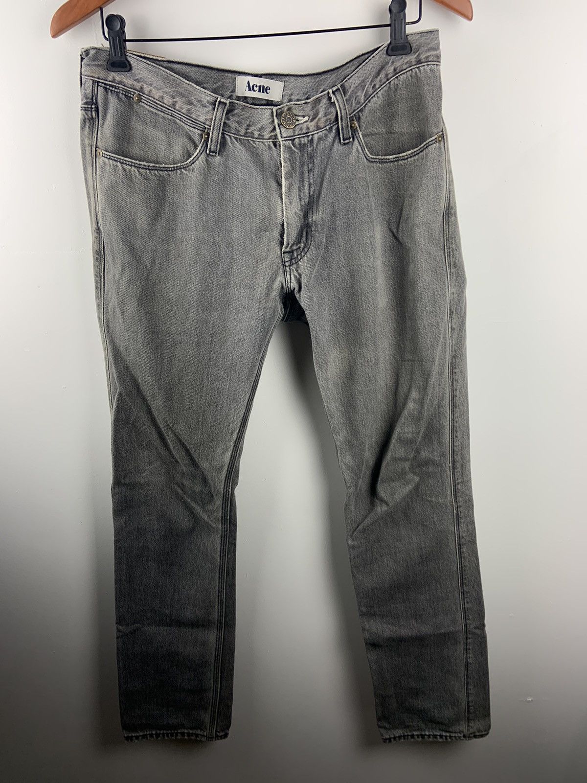 image of Acne Studios Acne Grey Jeans, Men's (Size 33)