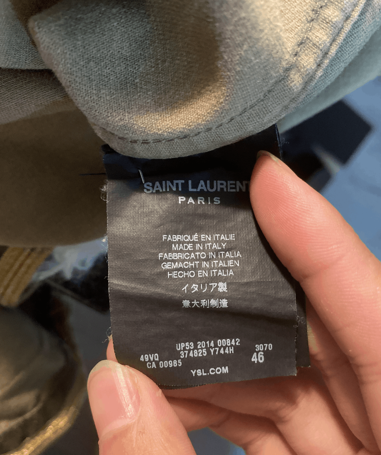 Saint Laurent Paris FW15 Paris Gold Trimmed Camo Jacket Size US M / EU 48-50 / 2 - 5 Thumbnail