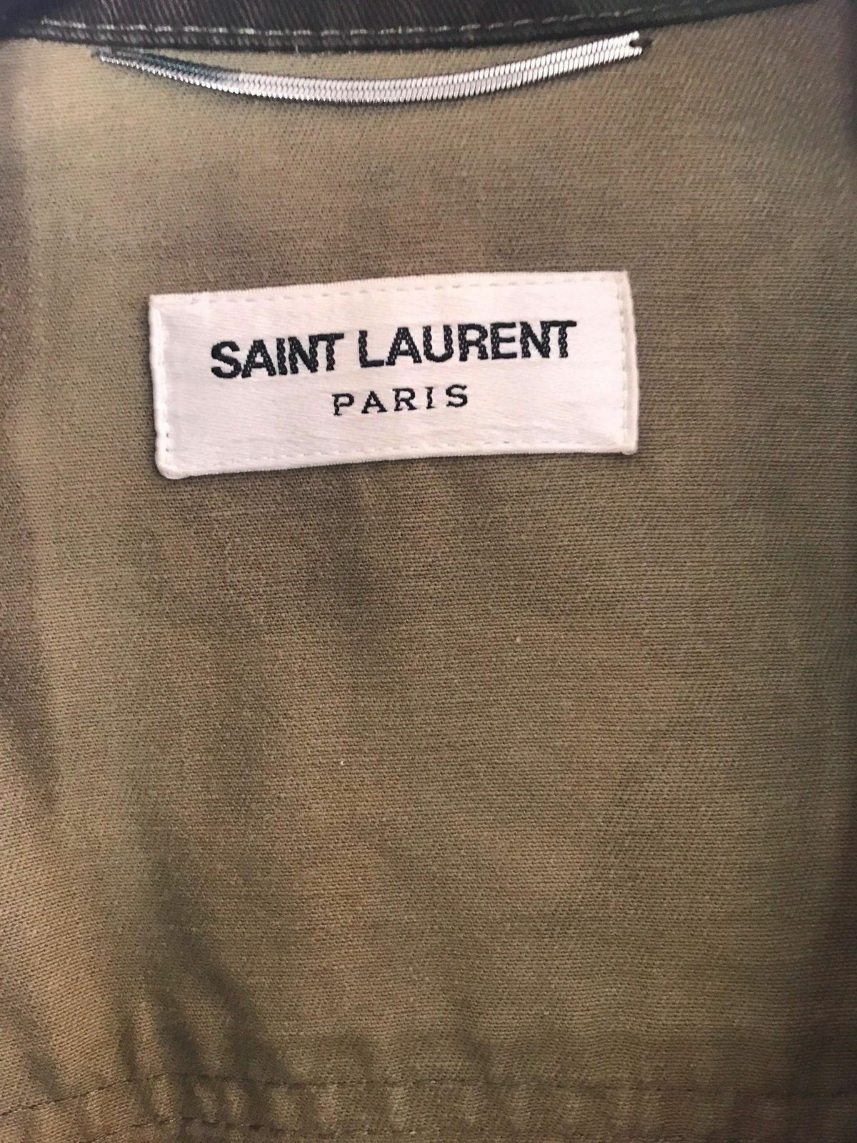 Saint Laurent Paris FW15 Paris Gold Trimmed Camo Jacket Size US M / EU 48-50 / 2 - 4 Thumbnail