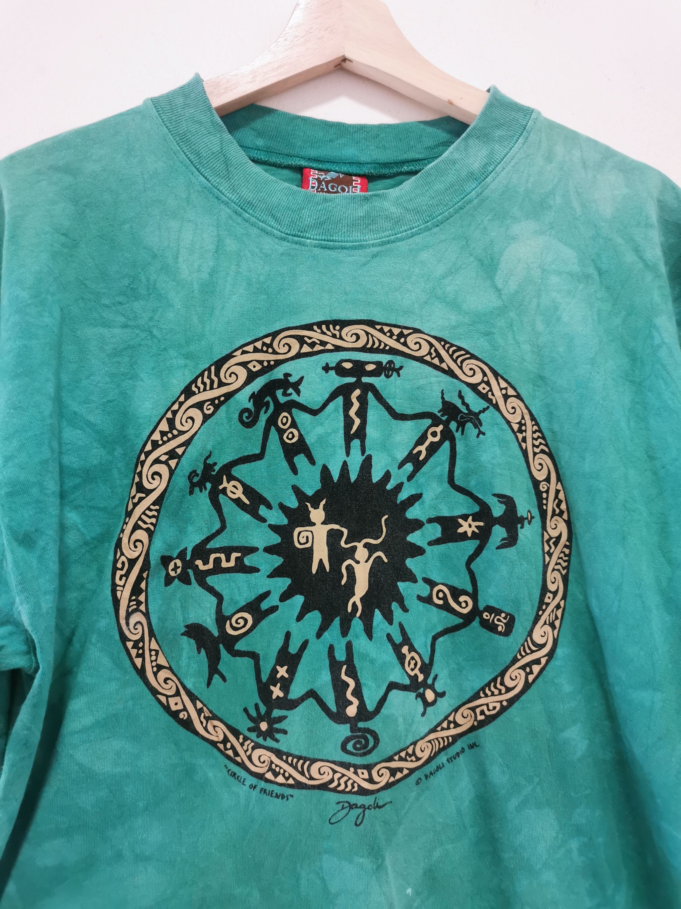 Vintage Vintage Dagoli 'Circle of Friend' Art Tee Size US M / EU 48-50 / 2 - 2 Thumbnail