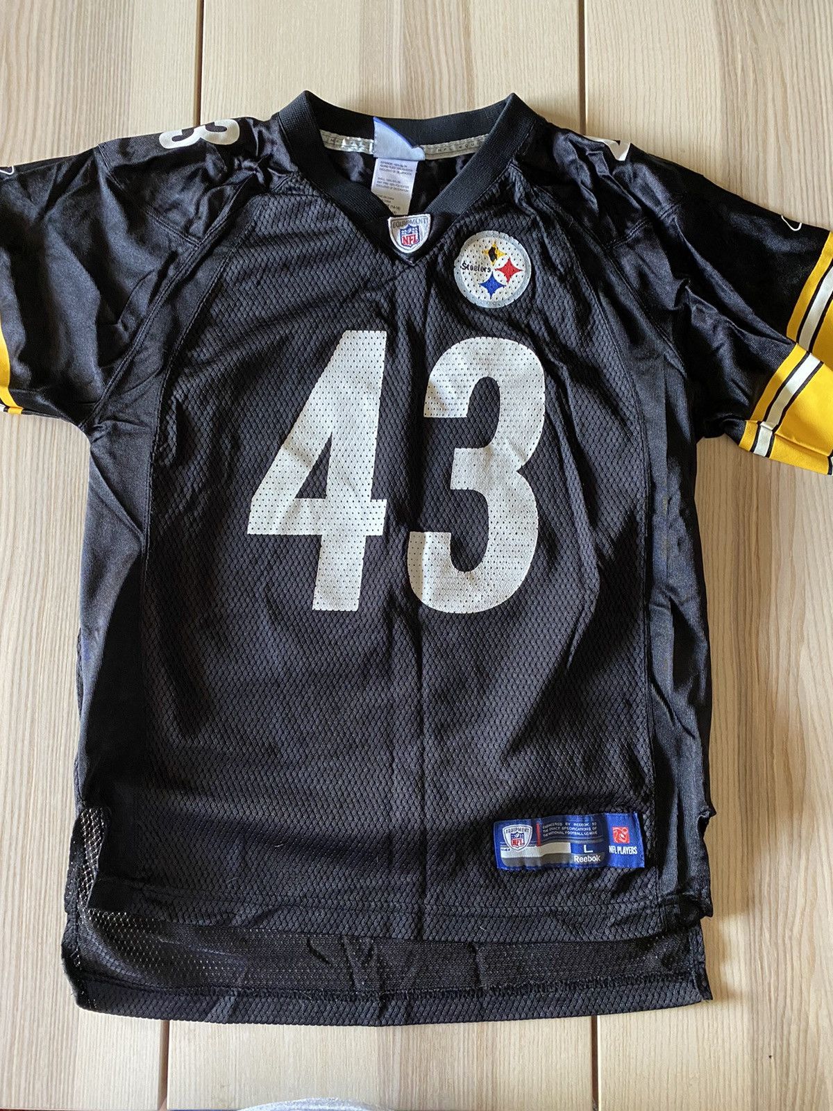 Pittsburgh Steelers #43 Troy Polamalu vintage Reebok On-Field jersey 52