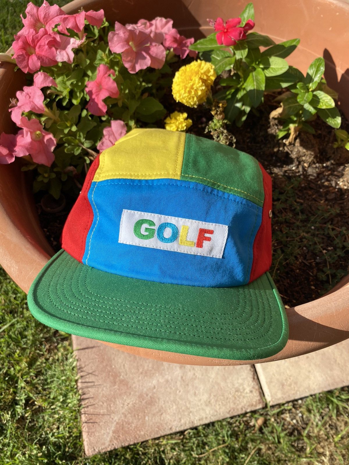 Golf Wang GOLF Colorblock 5 Panel Hat | Grailed