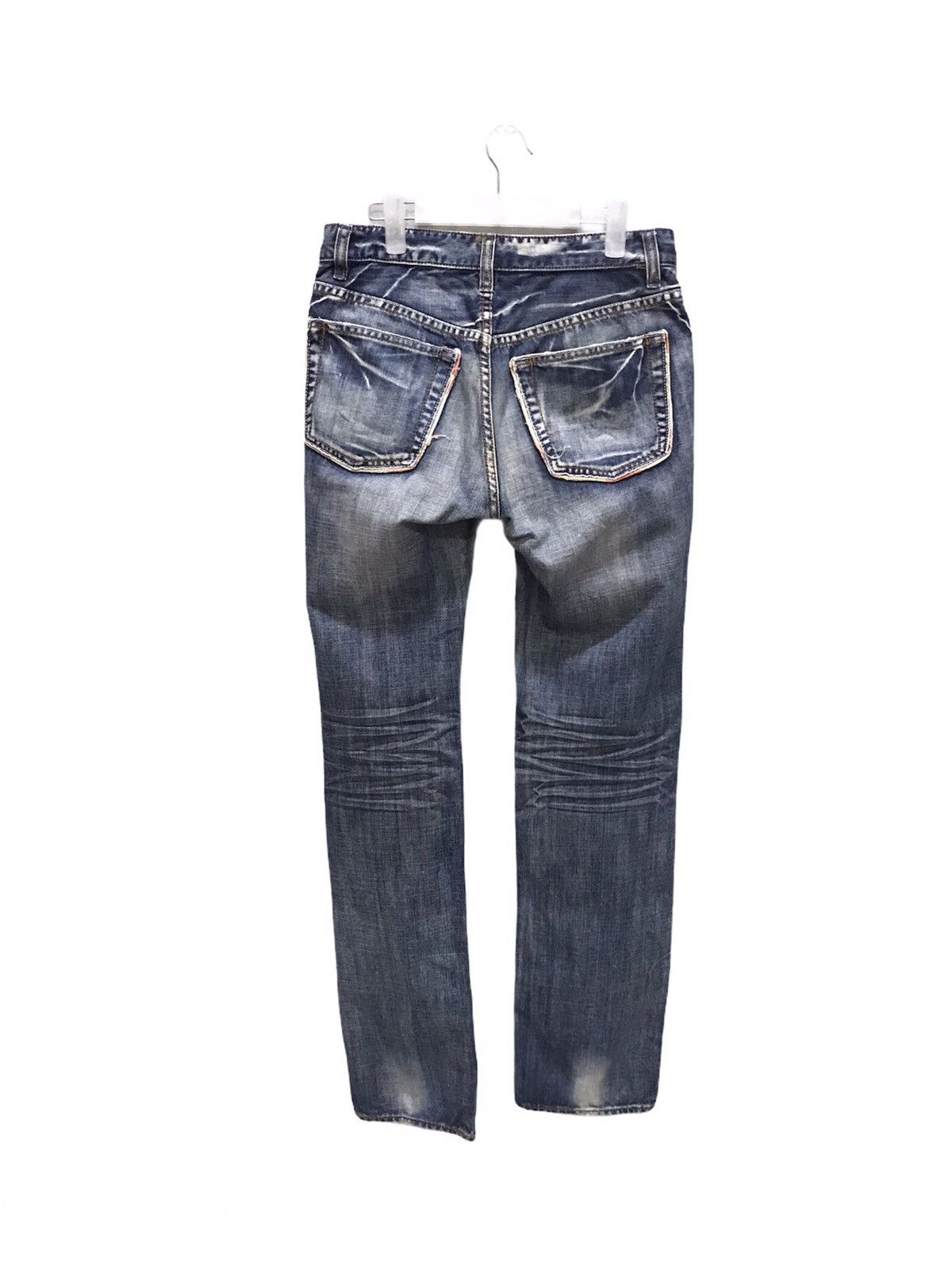 Japanese Brand × Takeo Kikuchi RARE! Takeo Kikuchi Patchwork Boro Distressed Denim Size US 30 / EU 46 - 4 Thumbnail