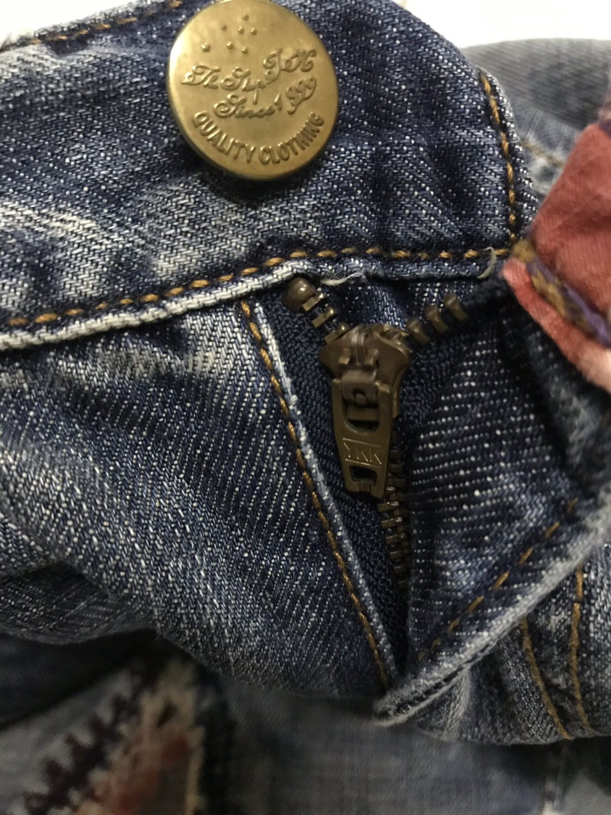 Japanese Brand × Takeo Kikuchi RARE! Takeo Kikuchi Patchwork Boro Distressed Denim Size US 30 / EU 46 - 13 Thumbnail