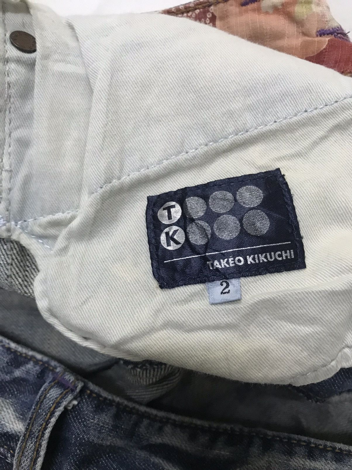 Japanese Brand × Takeo Kikuchi RARE! Takeo Kikuchi Patchwork Boro Distressed Denim Size US 30 / EU 46 - 10 Thumbnail