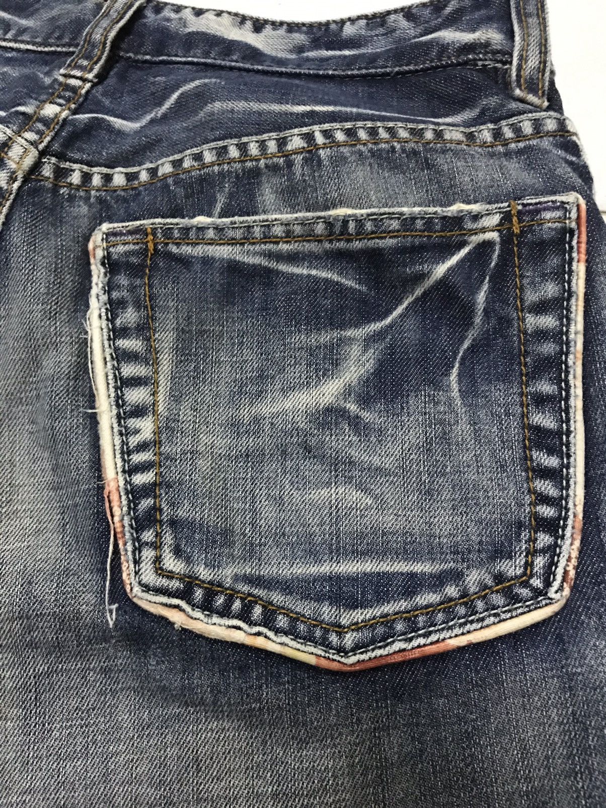 Japanese Brand × Takeo Kikuchi RARE! Takeo Kikuchi Patchwork Boro Distressed Denim Size US 30 / EU 46 - 15 Thumbnail