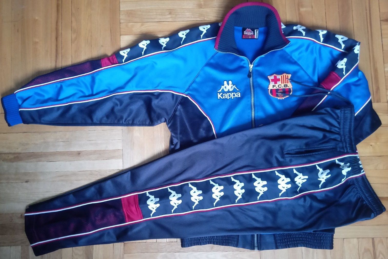 Barcelona best sale kappa tracksuit