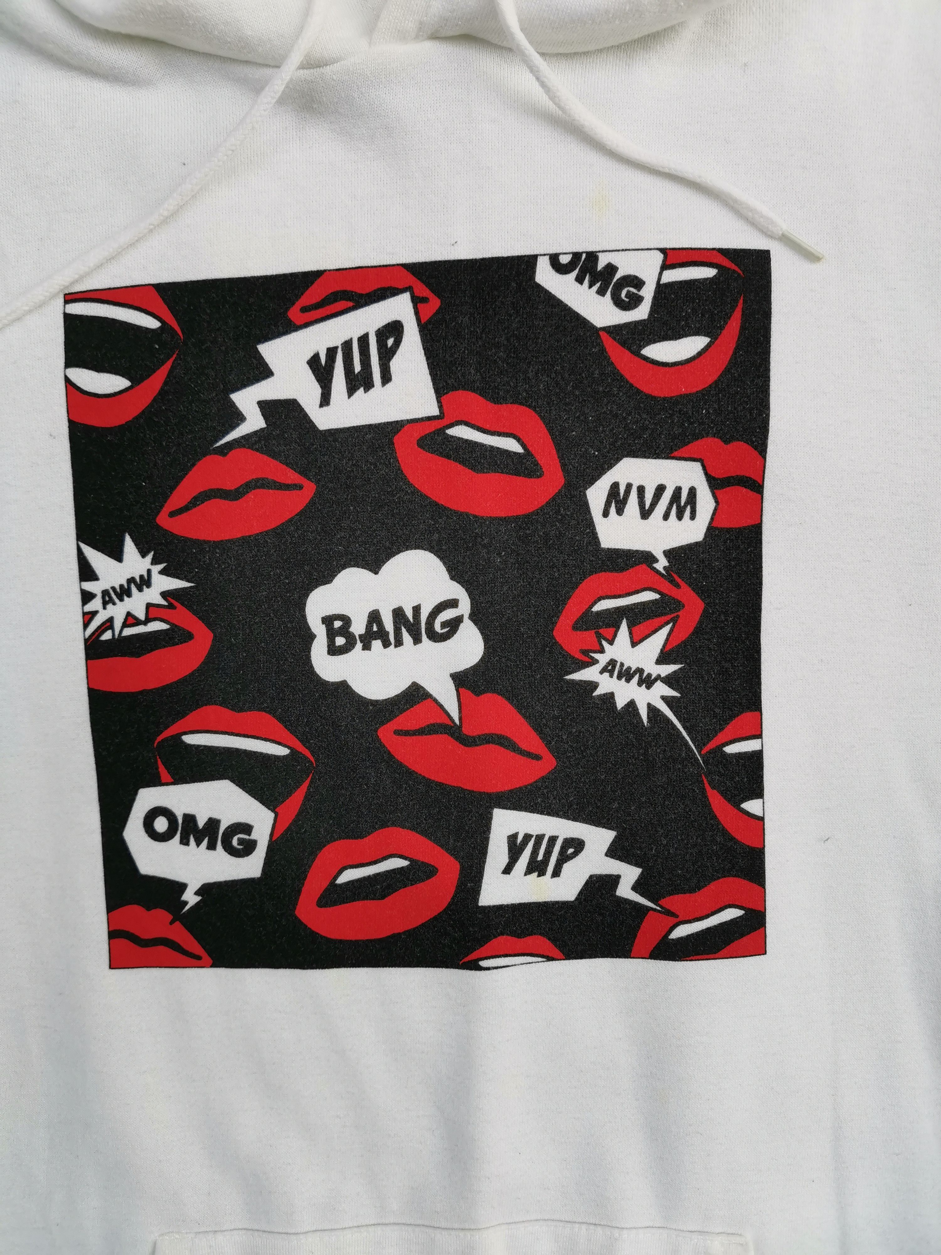 Japanese Brand Rare Browny many Lips Big Logo Hoodie Sweatshirt Size US M / EU 48-50 / 2 - 7 Thumbnail