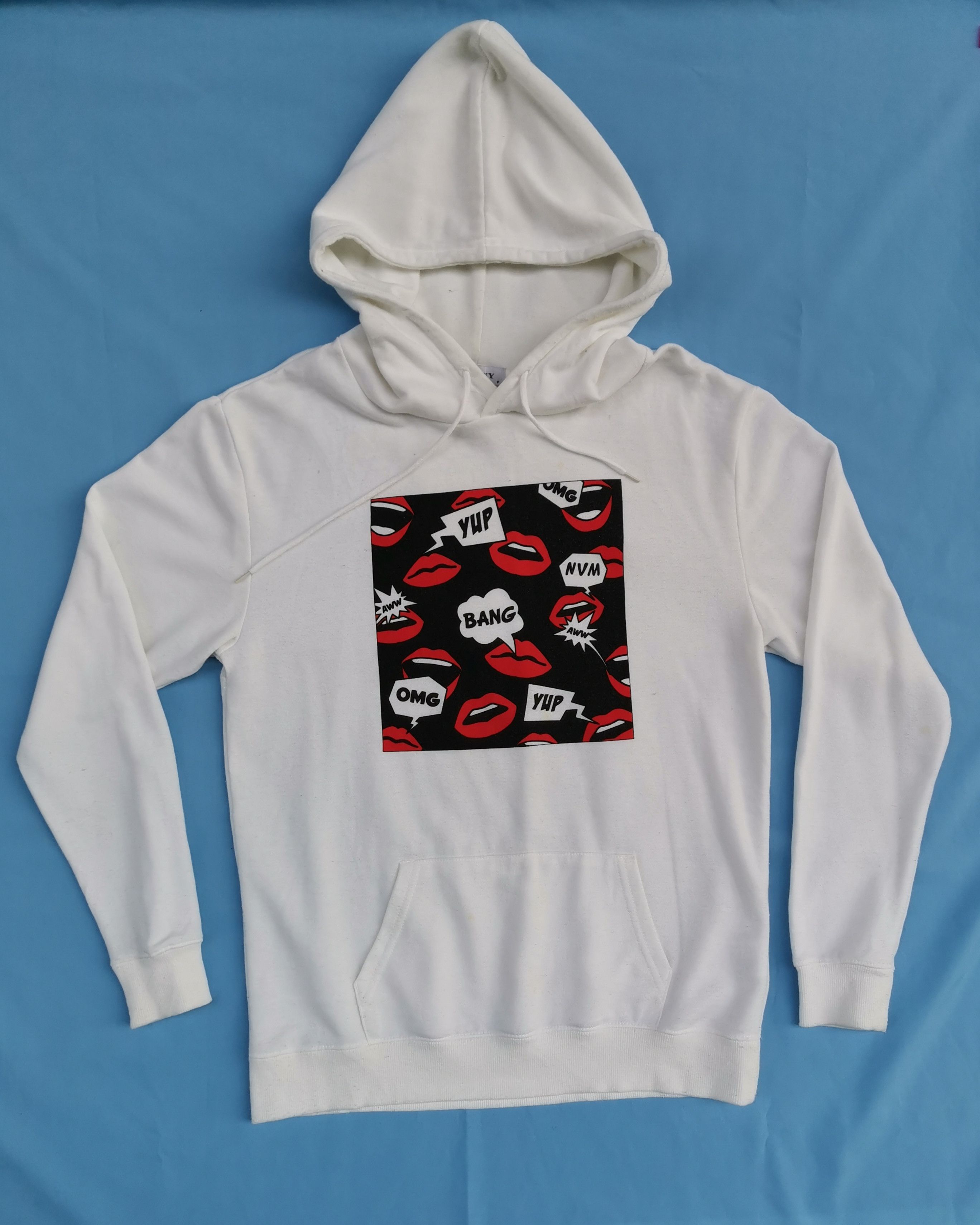Japanese Brand Rare Browny many Lips Big Logo Hoodie Sweatshirt Size US M / EU 48-50 / 2 - 1 Thumbnail