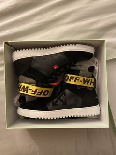 Off white industrial on sale belt high top sneaker