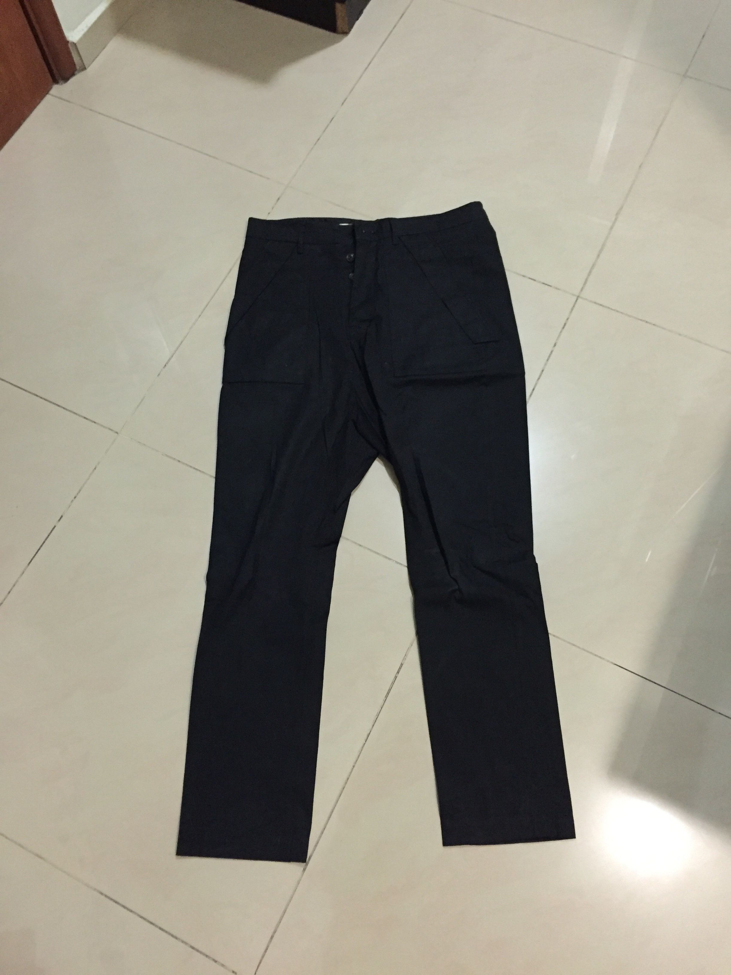Drop crotch woven pants