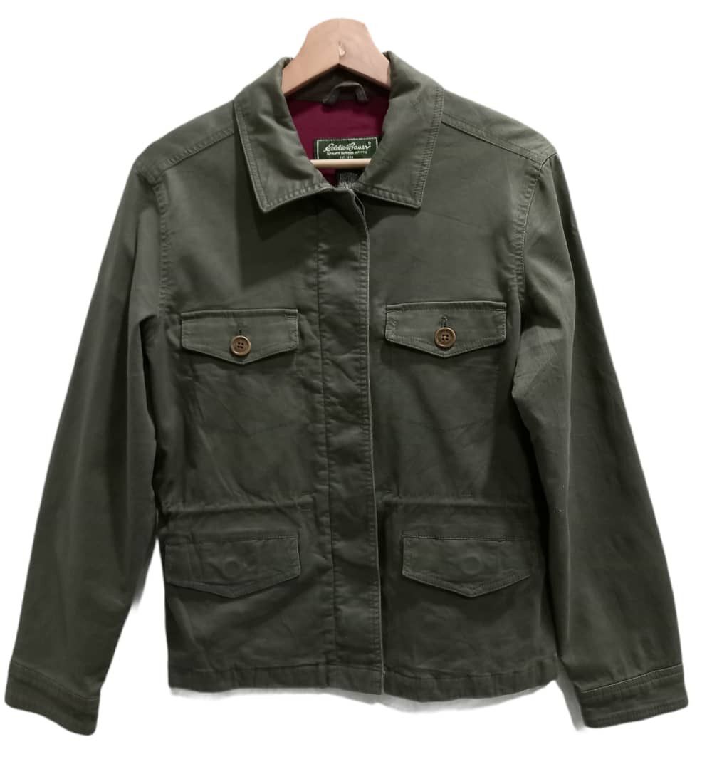 Vintage Eddie Bauer Green Army Jacket