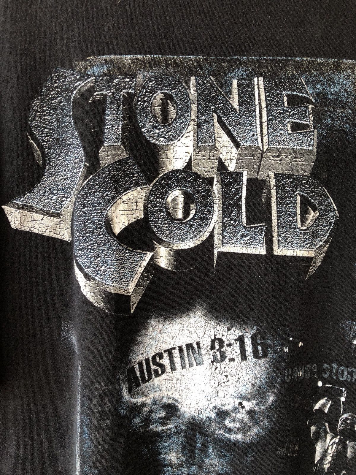 Vintage Vintage 90s STONE COLD WWF Wrestling Promo Tee Size US L / EU 52-54 / 3 - 4 Thumbnail