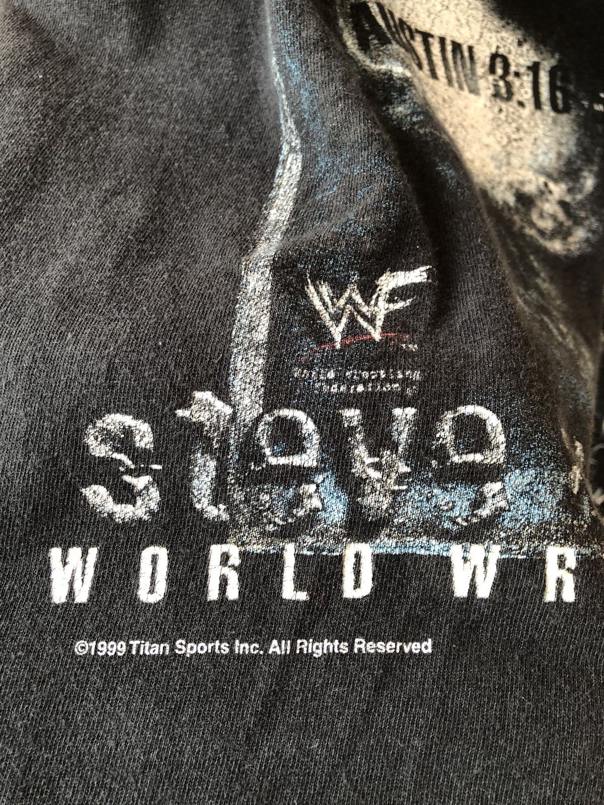 Vintage Vintage 90s STONE COLD WWF Wrestling Promo Tee Size US L / EU 52-54 / 3 - 6 Thumbnail