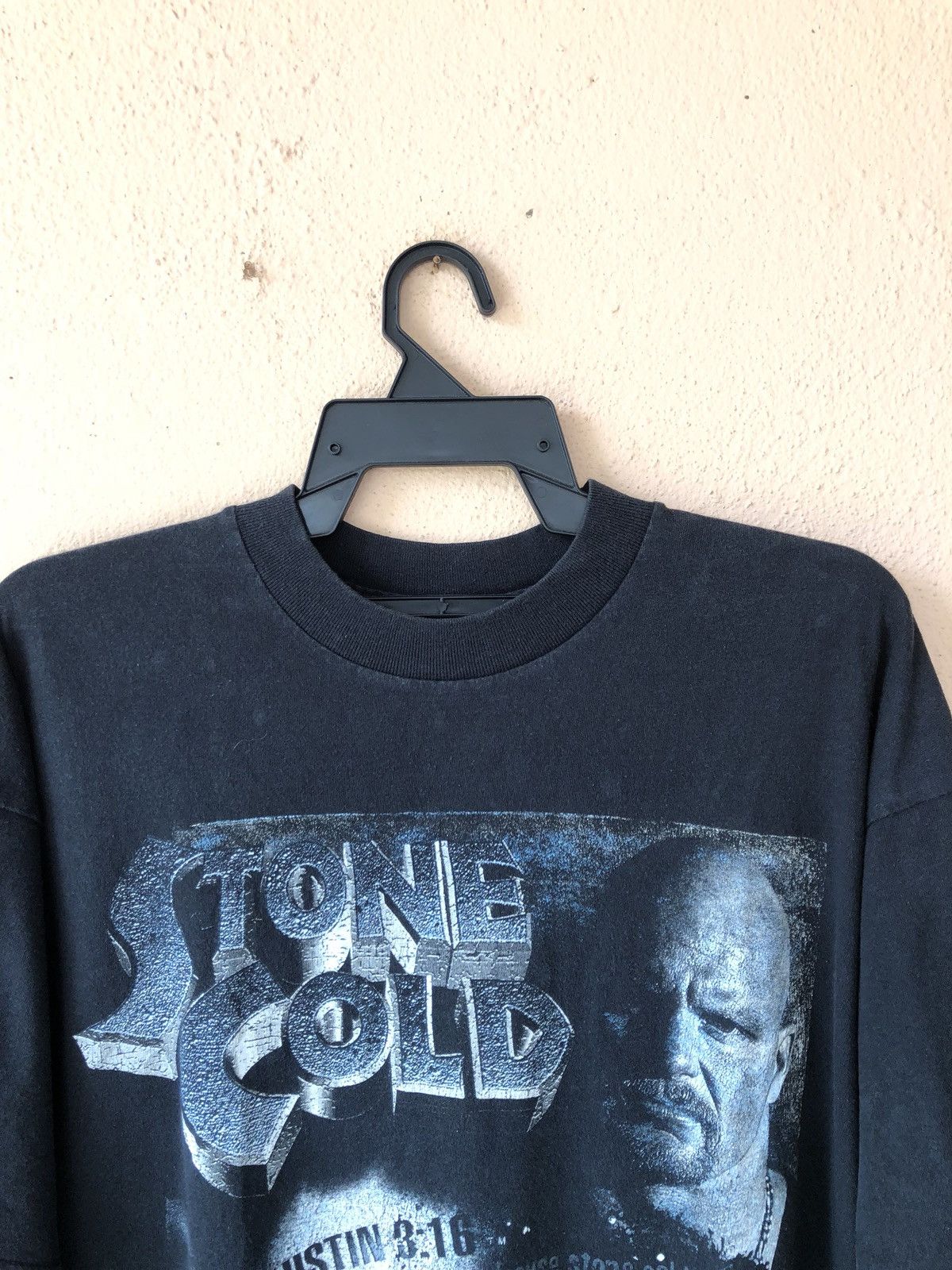Vintage Vintage 90s STONE COLD WWF Wrestling Promo Tee Size US L / EU 52-54 / 3 - 3 Thumbnail