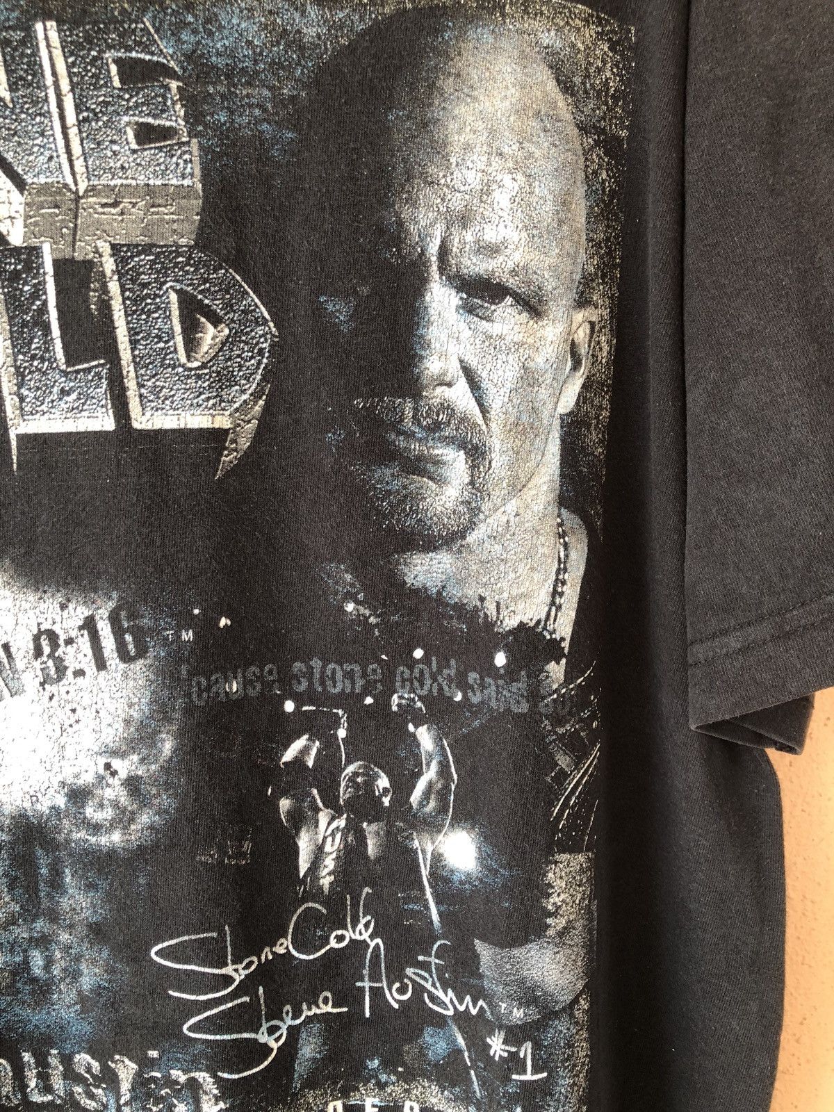 Vintage Vintage 90s STONE COLD WWF Wrestling Promo Tee Size US L / EU 52-54 / 3 - 5 Thumbnail