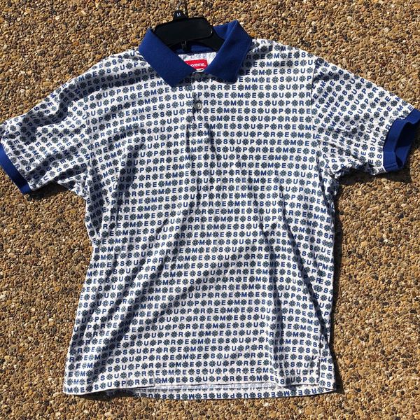 Supreme Supreme Foulard Polo Blue | Grailed