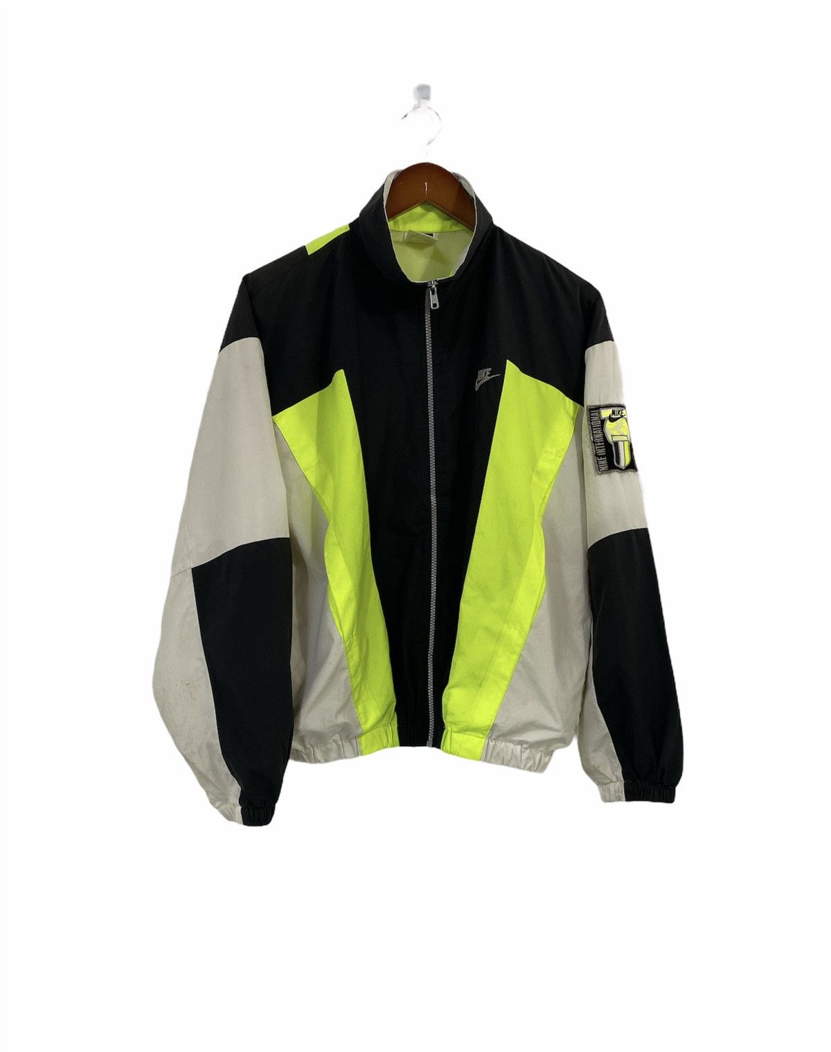 Vintage 90's Nike Windbreaker Jacket Color Block Design