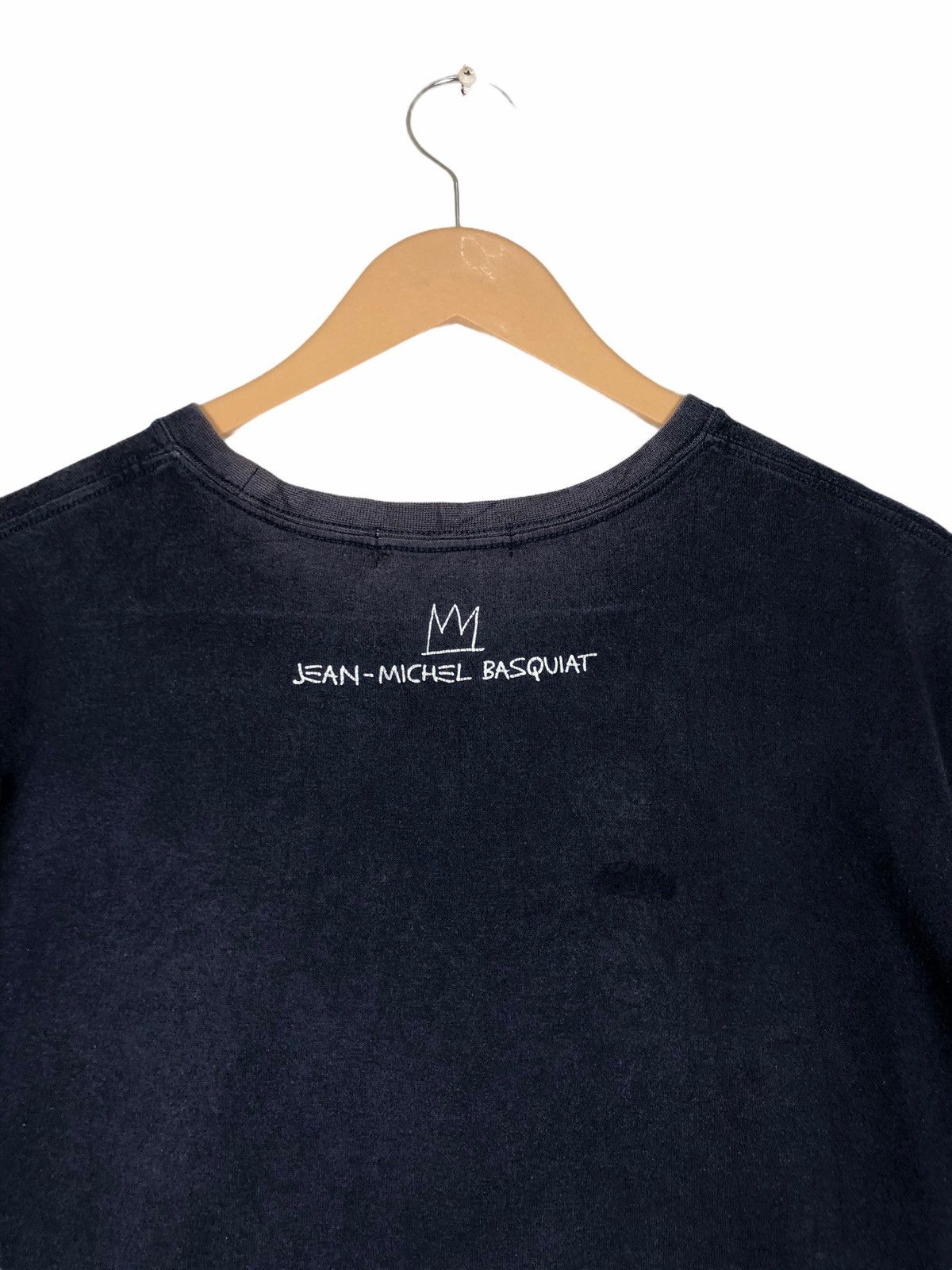 Jean-Michel Basquiat × Vintage Vintage Jean Michel Basquiat Sun Faded NOTARY T Shirt Size US L / EU 52-54 / 3 - 7 Thumbnail