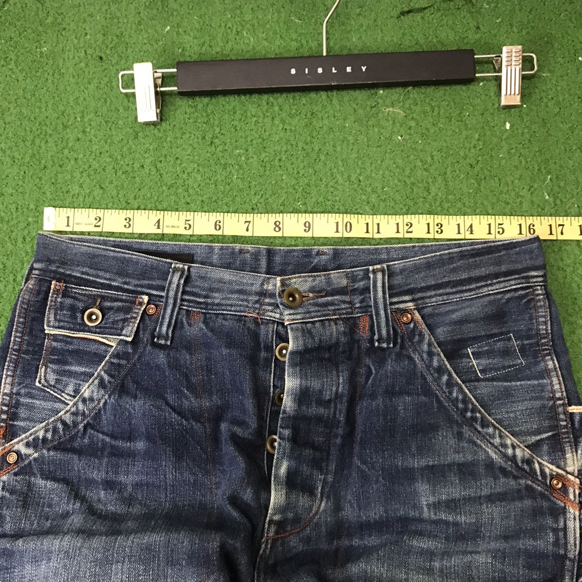 Johnbull Denim Selvedge Special Design Buckle Back