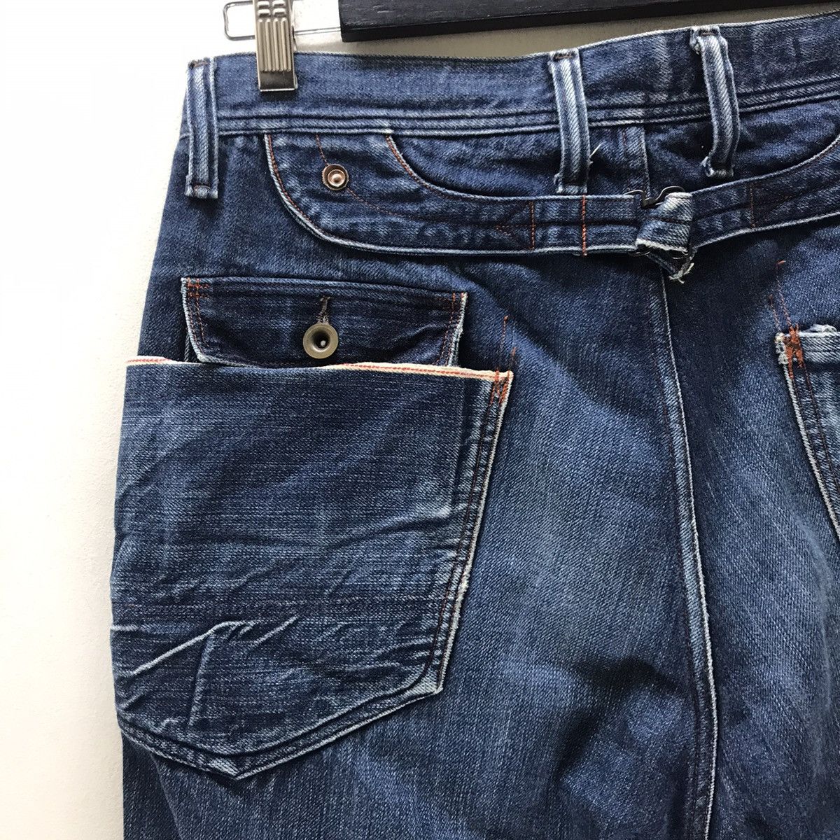 Johnbull Denim Selvedge Special Design Buckle Back
