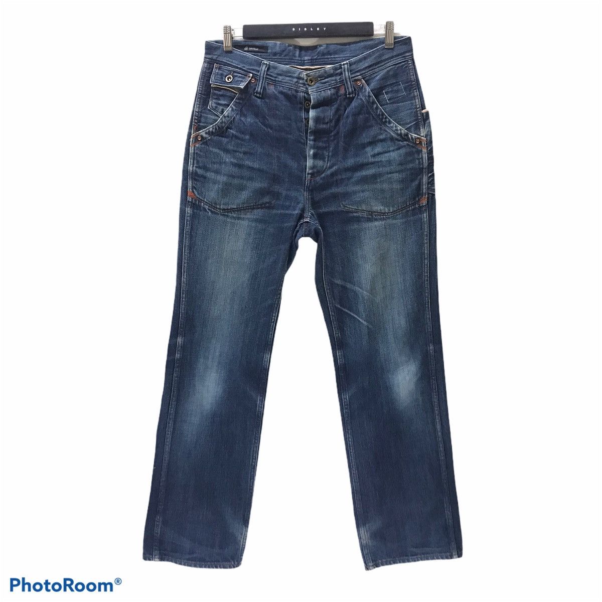 Johnbull Denim Selvedge Special Design Buckle Back