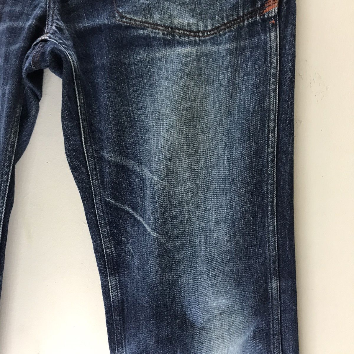 Johnbull Denim Selvedge Special Design Buckle Back