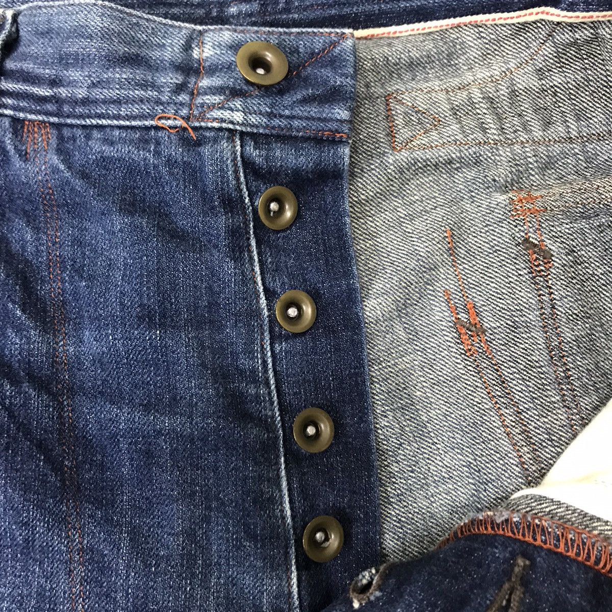 Johnbull Denim Selvedge Special Design Buckle Back