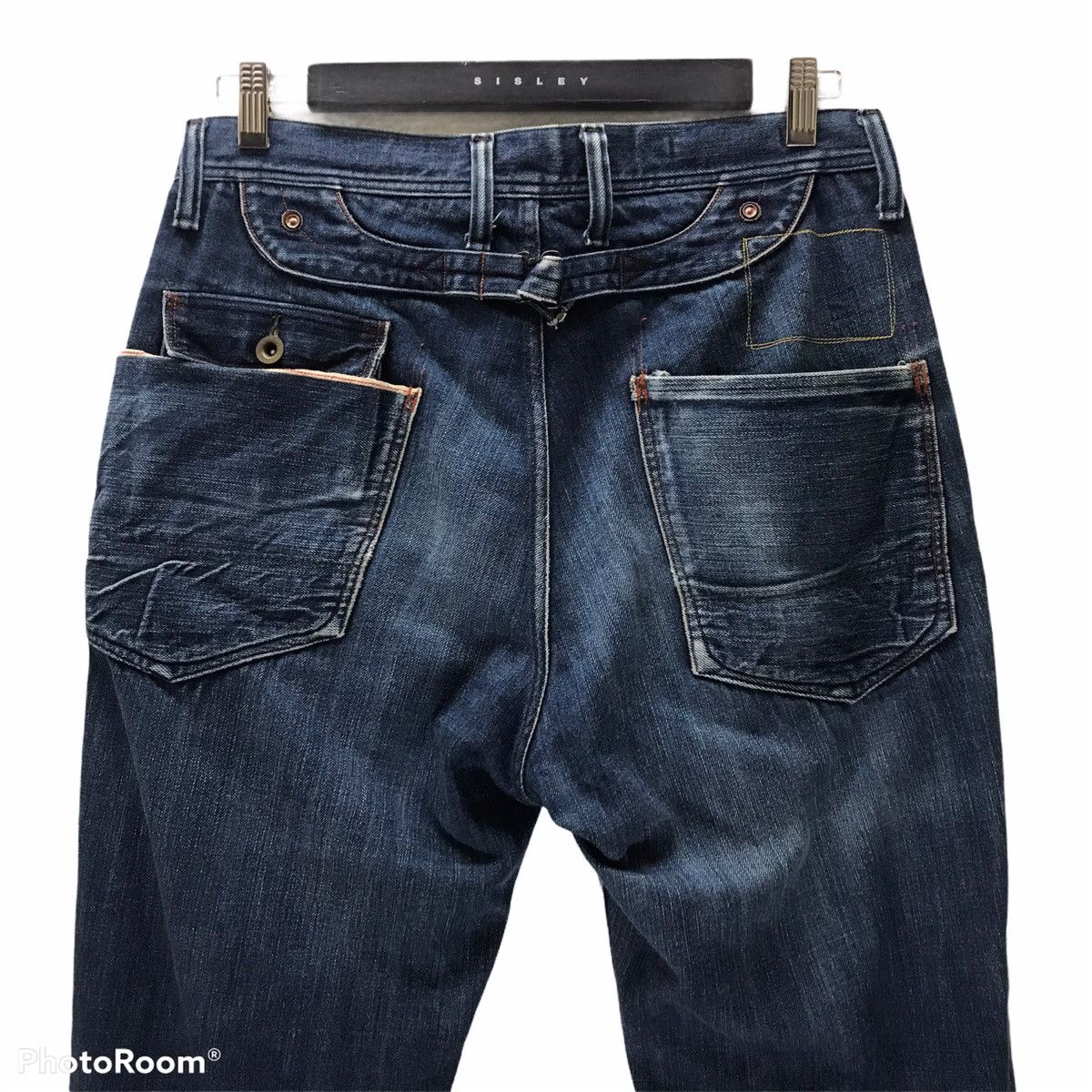 Johnbull Denim Selvedge Special Design Buckle Back