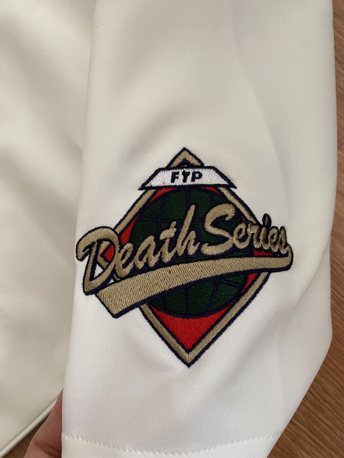 Fuck The Population FTP Script Baseball Jersey Size US L / EU 52-54 / 3 - 3 Thumbnail