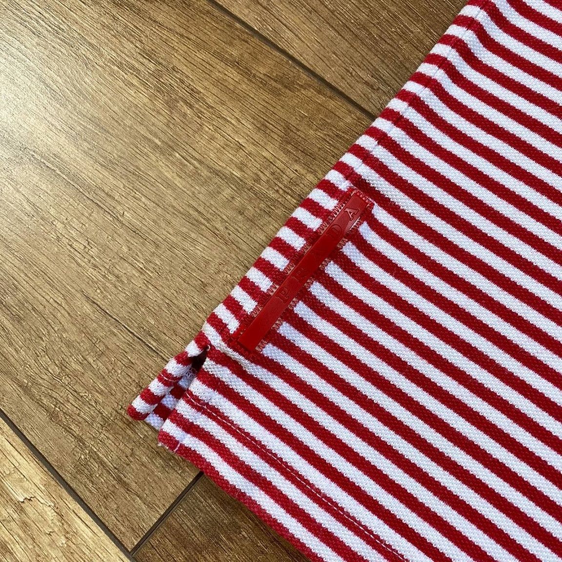 Prada Prada Red Tab Logo Striped Polo Shirt Size US L / EU 52-54 / 3 - 4 Thumbnail