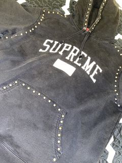 Supreme studded hot sale hoodie fw18