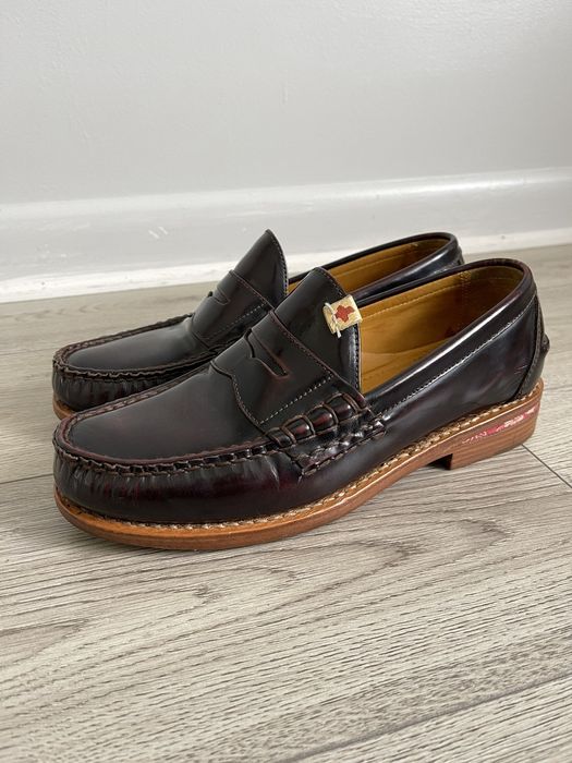 Visvim Visvim Fabro Folk Leather Loafers | Grailed