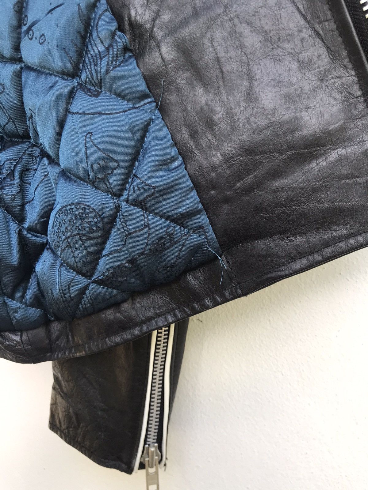Genuine Leather × Japanese Brand Ozone Rocks Cowhide Leather Jacket Size US XS / EU 42 / 0 - 20 Thumbnail