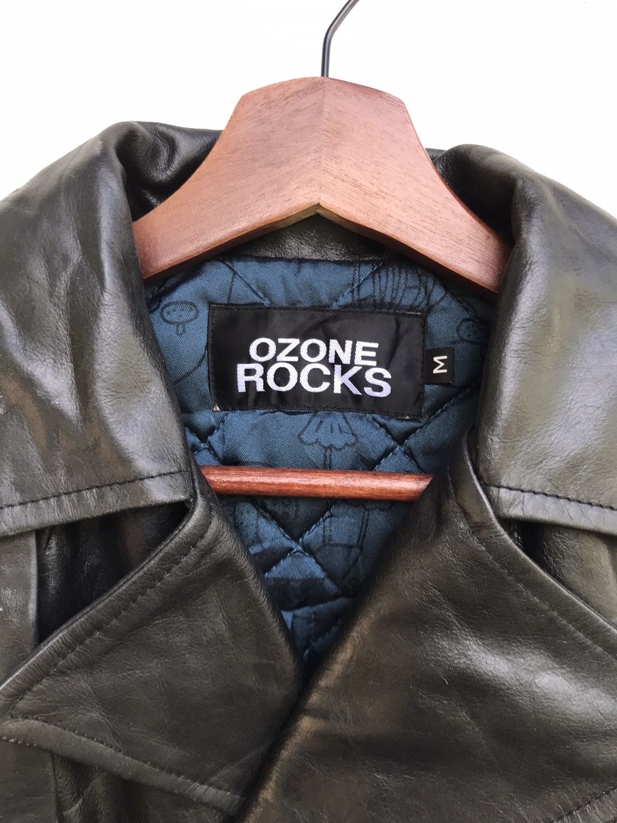Genuine Leather × Japanese Brand Ozone Rocks Cowhide Leather Jacket Size US XS / EU 42 / 0 - 8 Thumbnail