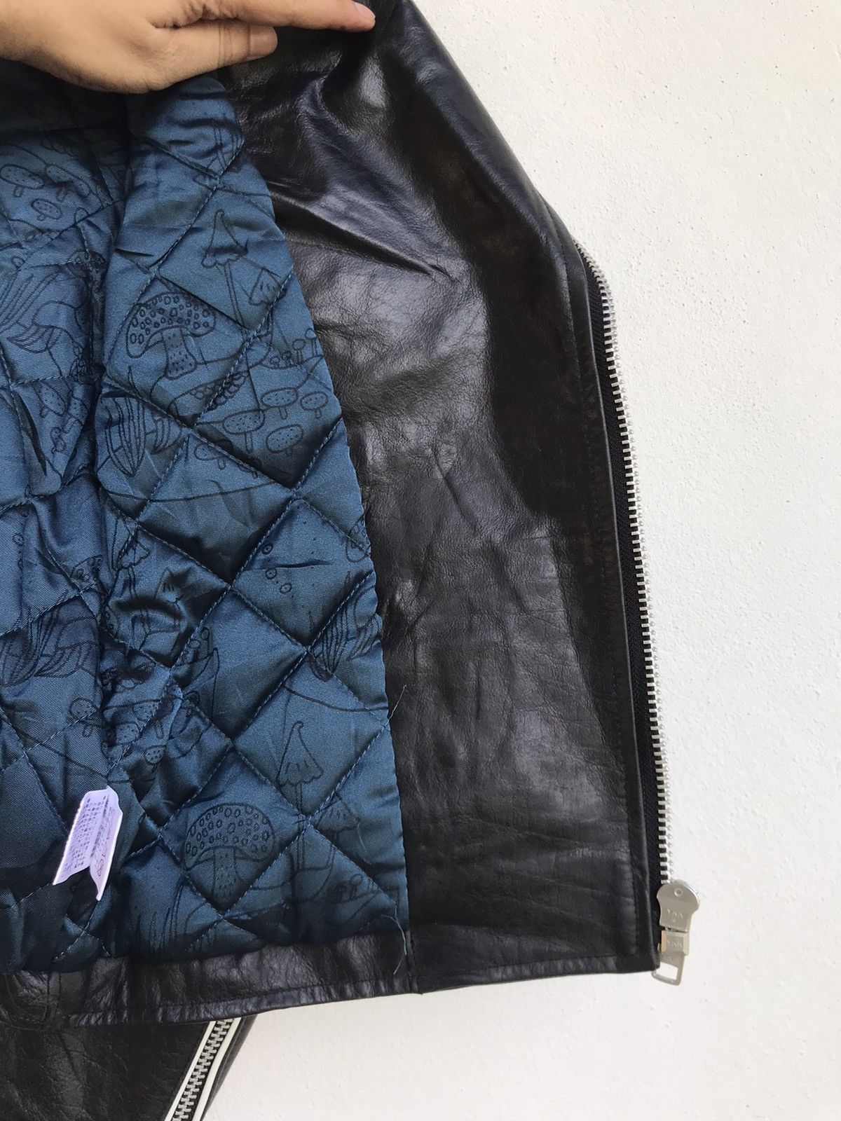 Genuine Leather × Japanese Brand Ozone Rocks Cowhide Leather Jacket Size US XS / EU 42 / 0 - 17 Thumbnail
